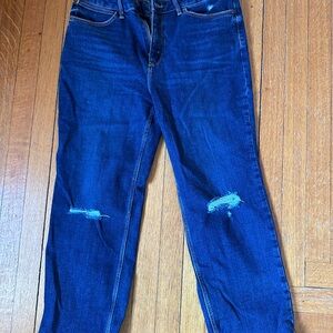 Wrangler high rise straight crop